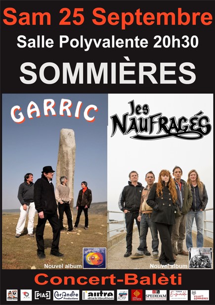 Concert – Balèti de présentation des nouveaux albums des NAUFRAGÉS et de GARRIC